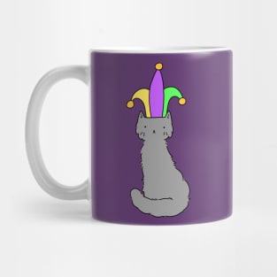 Jester Hat Blue Cat Mug